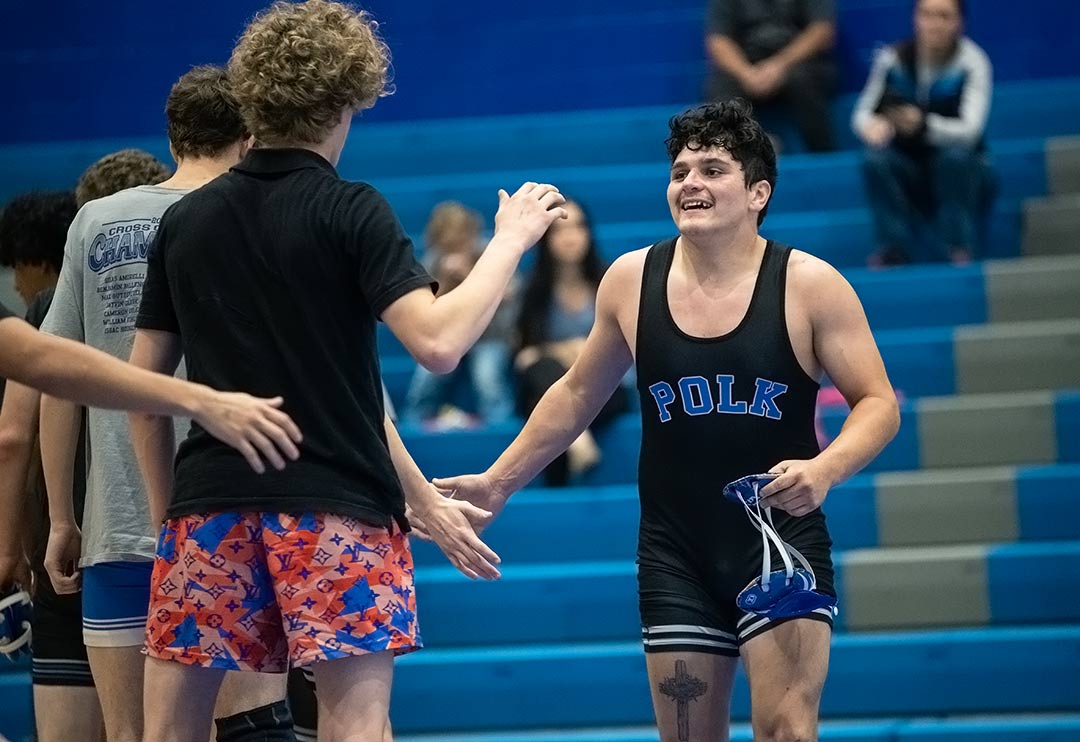 Polk County senior Zalen McCraw