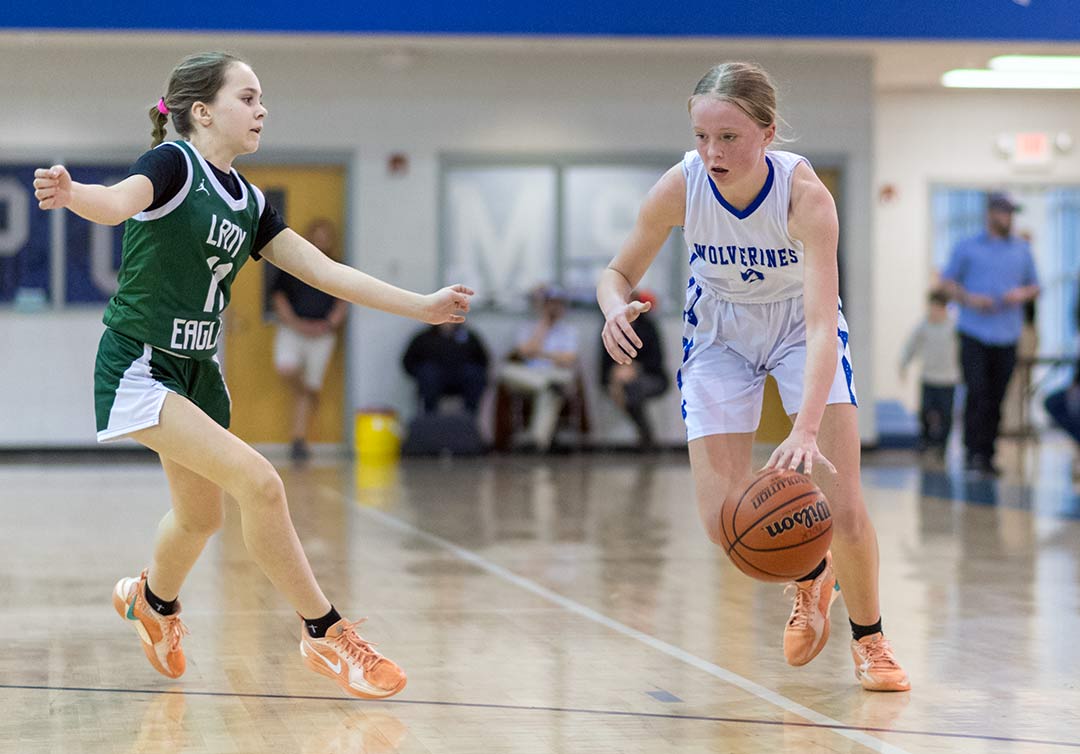 Polk Middle's Emily Dotson had seven points in Wednesday's loss