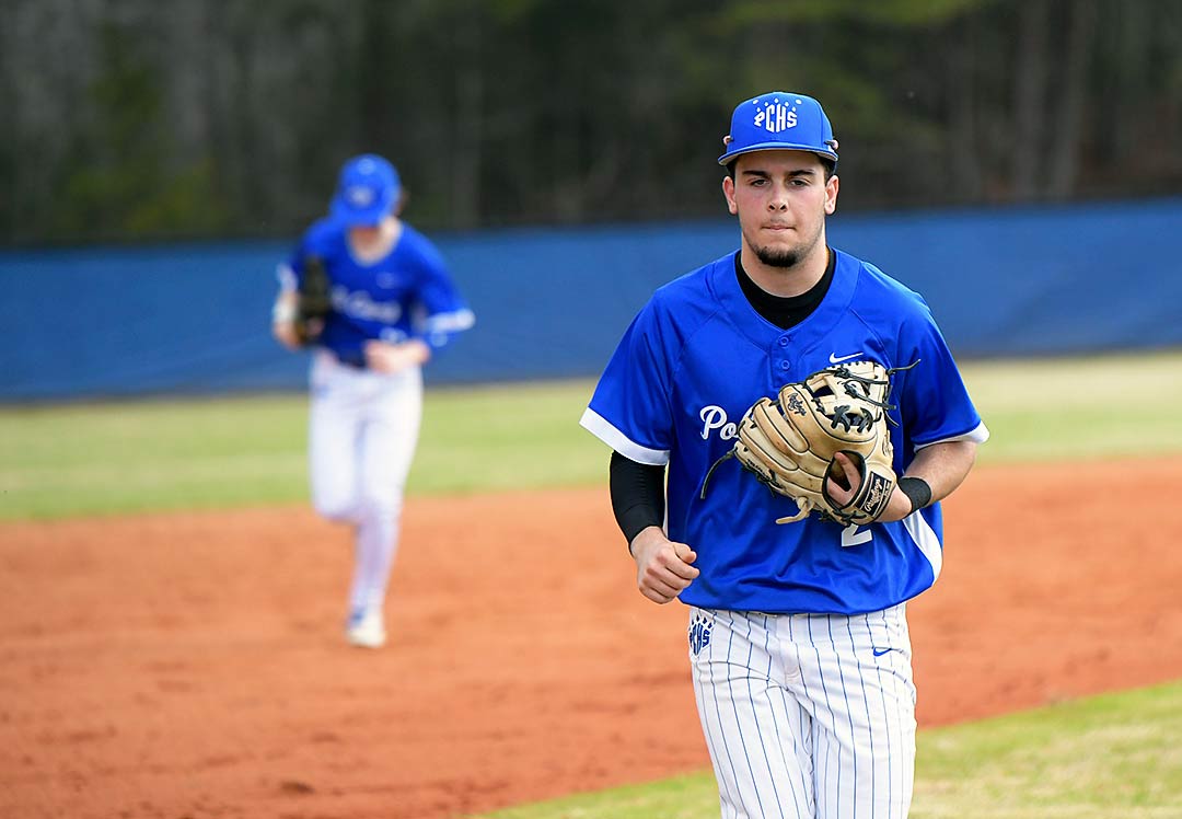 Polk County senior Noah Harden tossed a complete game in Tuesday's win over Mountain Heritage